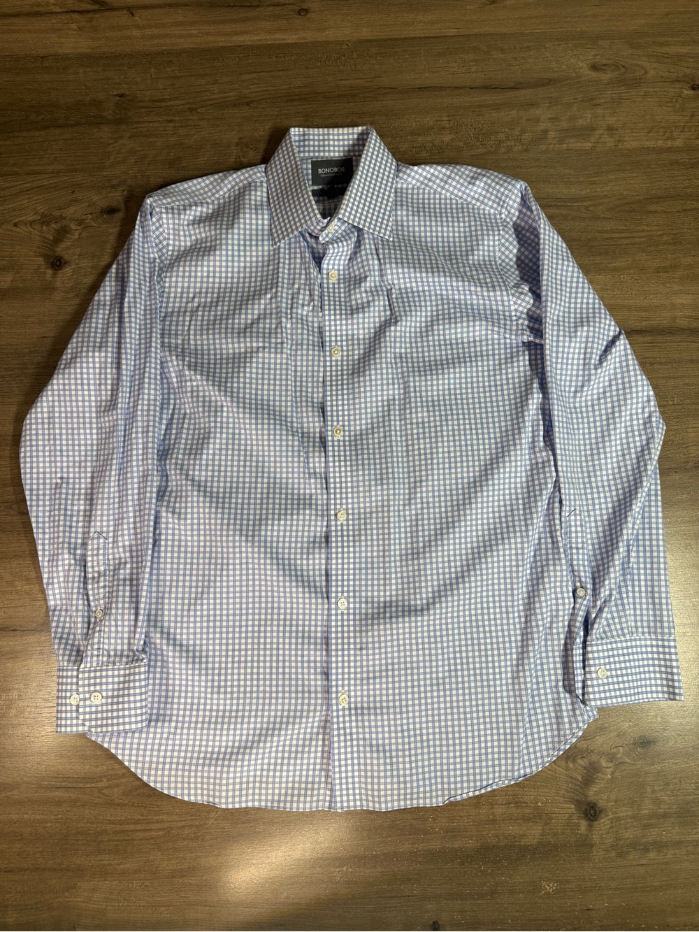 Bonobos Men’s Slim Fit Premium Swiss Fabrics Button Down Long Sleeve 17/36